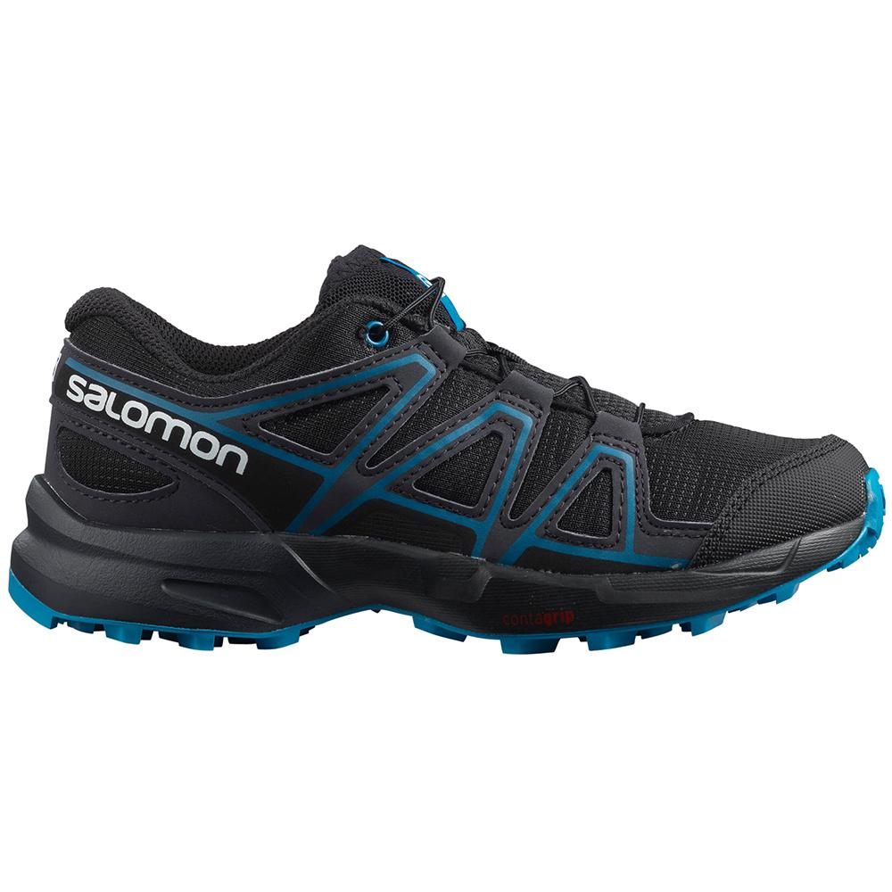 Chaussures De Trail Running Salomon Enfant Noir - Salomon SPEEDCROSS J - France (4607-GAKSE)